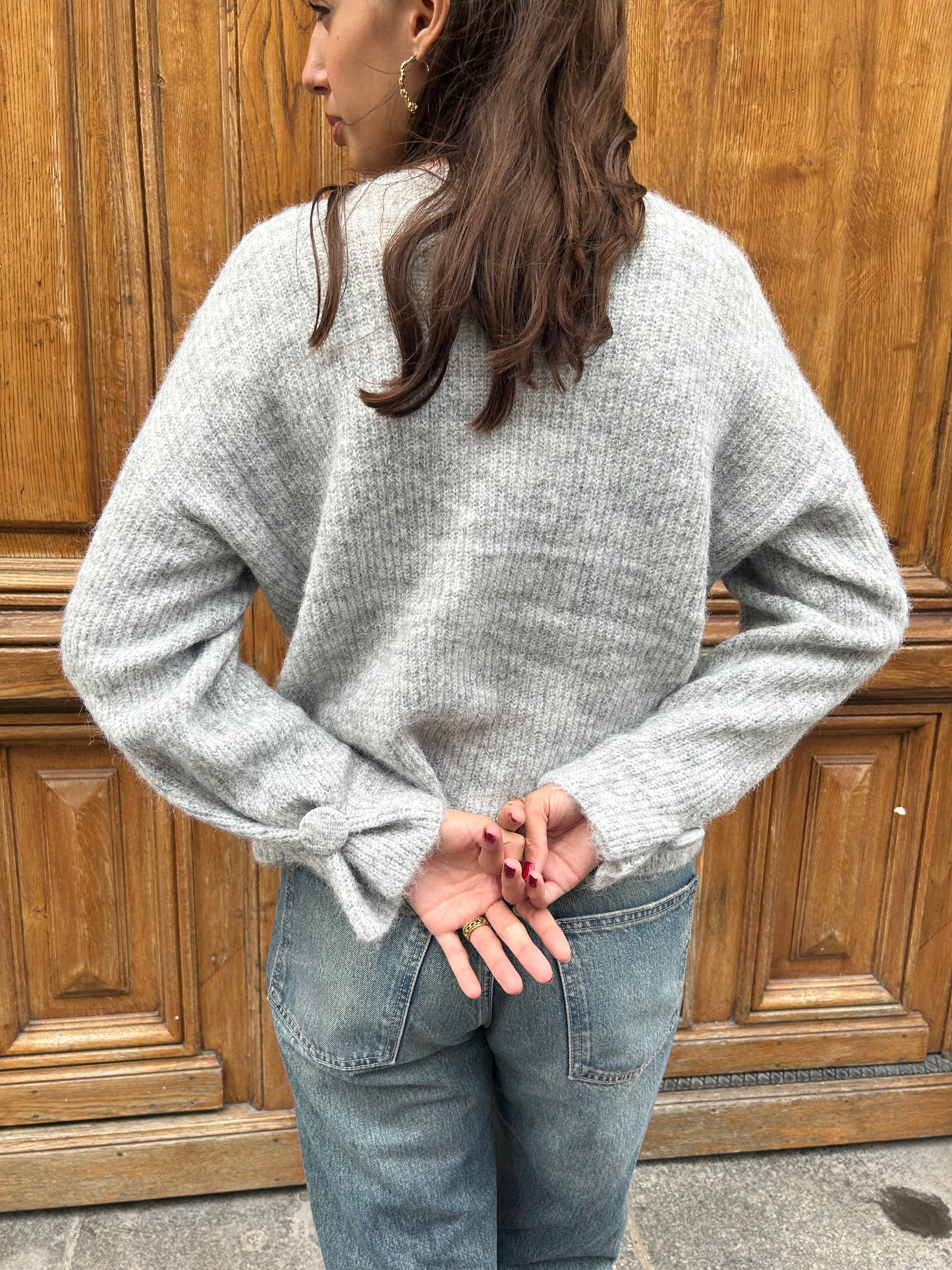 Pull gris CÉSAR tout doux