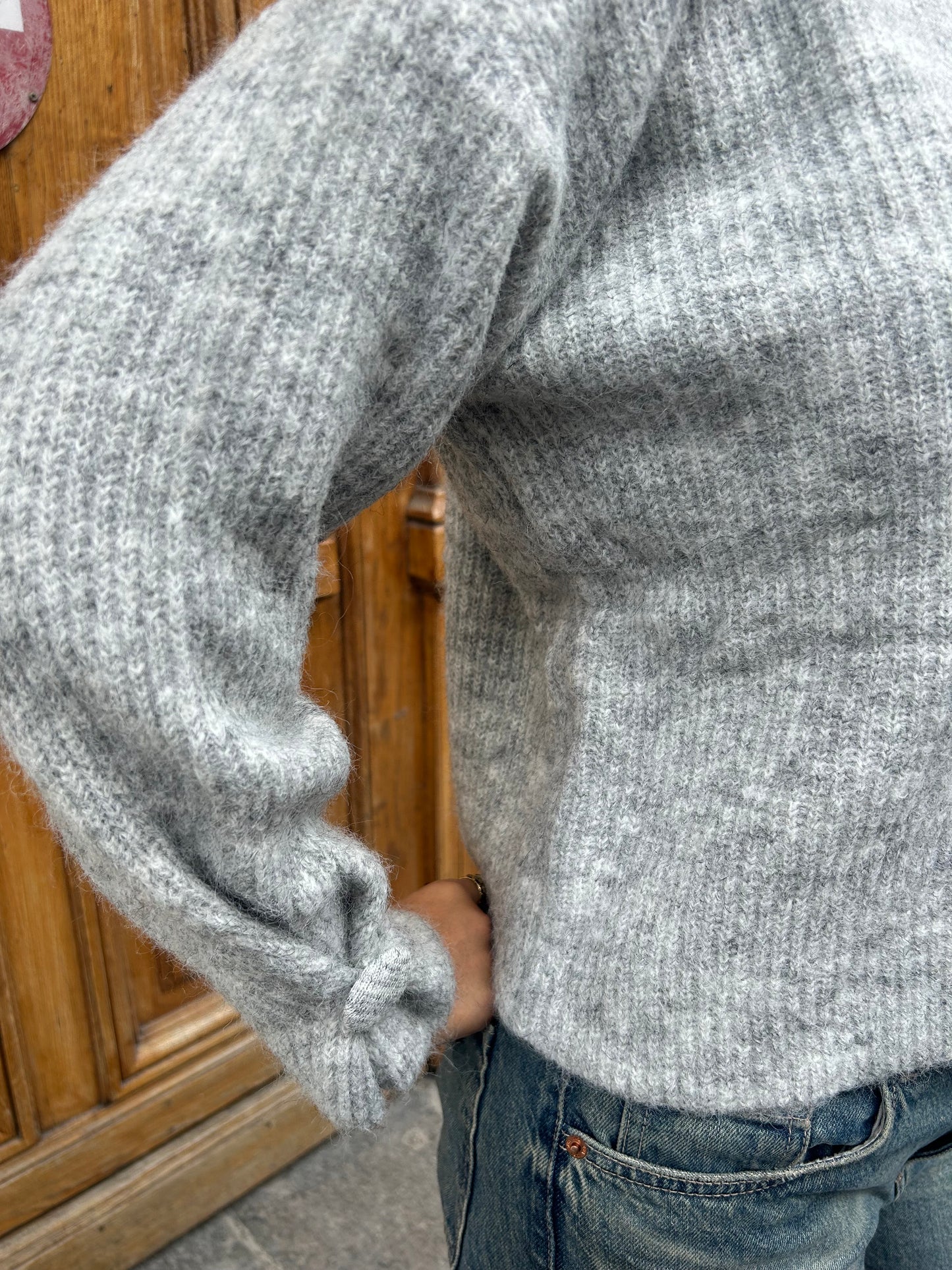 Pull gris CÉSAR tout doux